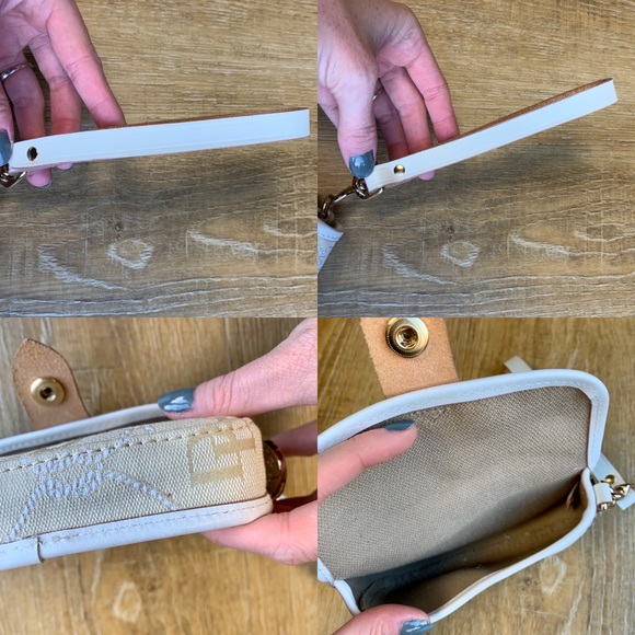 Dooney & Bourke Cream Wristlet A8 - Picture 7 of 8